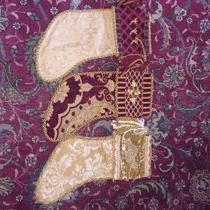 Brocade Christmas stockings